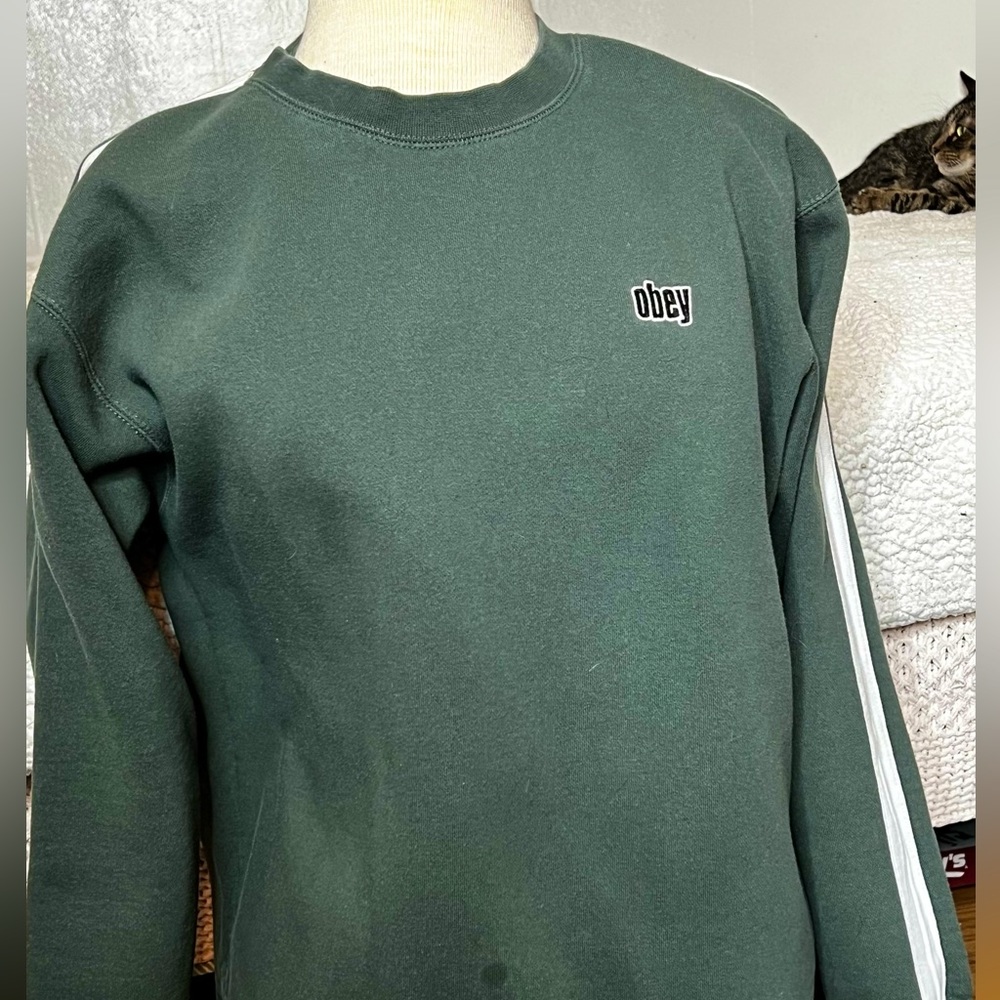 Obey Green Crewneck